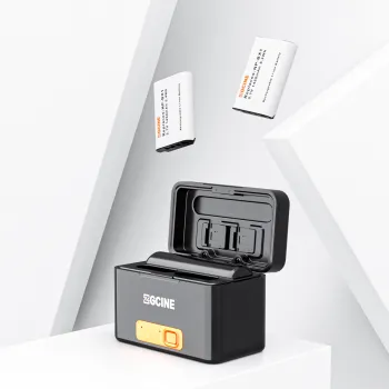 ZGCINE NP-BX1 NPBX1 Dual Battery Charger and Built-in Battery Charging Case for Various Action Camera Models: FDR-X3000R, RX100, M7, M6, and AS300