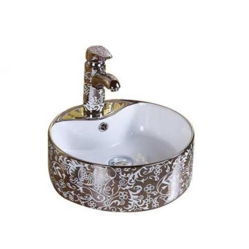 Sanitary Ware Luxury Silver Plated Countertop Basin