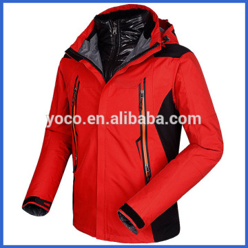 Red mens functional wear outdoor clothing