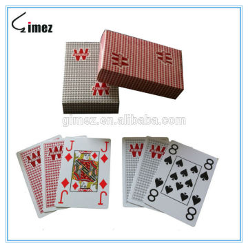 Jumbo index casino quality playing cars, logo playing cards,plastic/paper poker cards