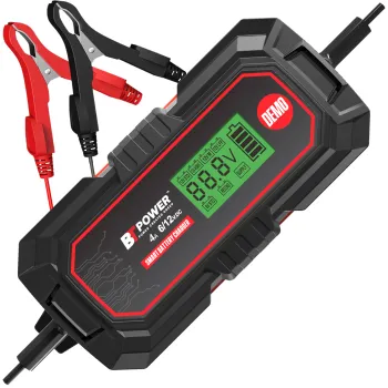 Universal 12V Battery Charger and Maintainer for Various Vehicles and Equipment