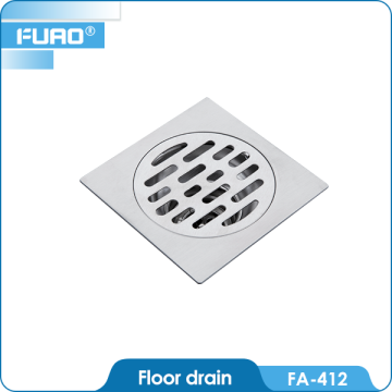 FUAO toilet square stainless steel cast iron floor drain cover