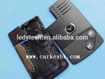 Mazda 2 button smart card shell cover with key blade