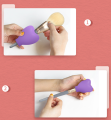 ที่กำหนดเอง 3PCS Silicone Makeup Brush Holder