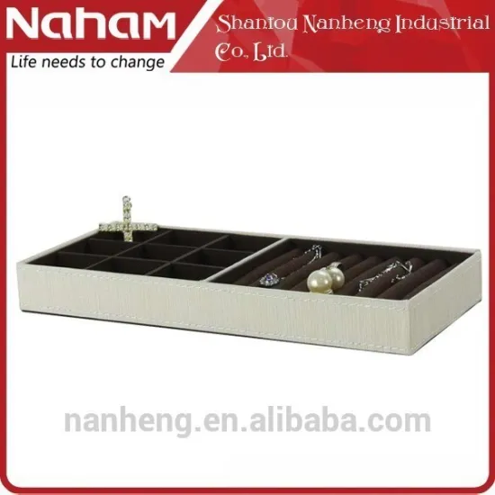 NAHAM Elegant Comaprtments Jewelry Display Organizer Trays