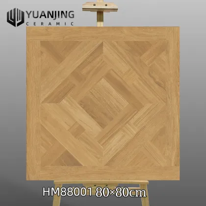 Foshan French Nanyang Style 800x800mm Wood Grain Antique Floor Tiles