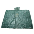 Disposable PLA corn starch poncho raincoat