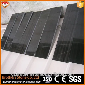 2015 hot sale modern black marble stone interior tiles for stairs