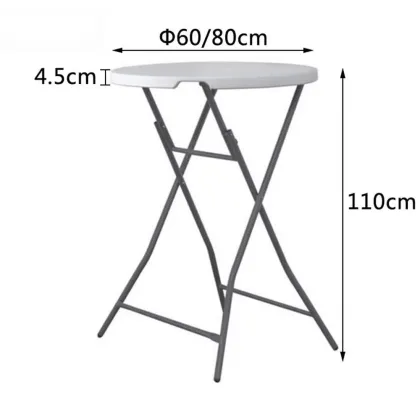 Outdoor Round Table Folding Table Dining Table