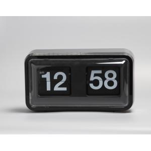 Black Plastic Box Flip Clock on Table