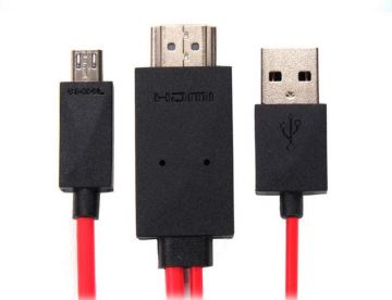 colorful MHL to HDMI output Cable for android phone and TV