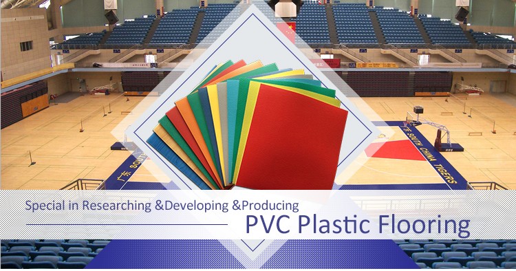 Indoor Volleyball PVC Flooring Roll Floor Mat