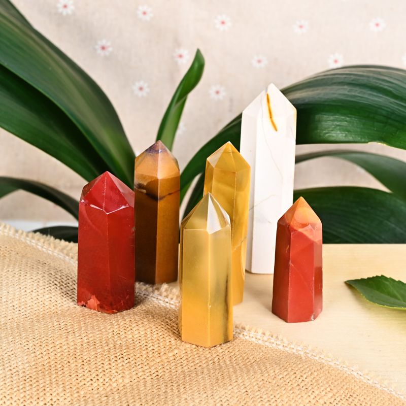 Spirit Crystal Quartz Stone Mookite Point Tower