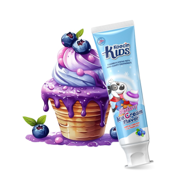 Blueberry Flavor Kids Toothpaste and Bubble Gum for Children
