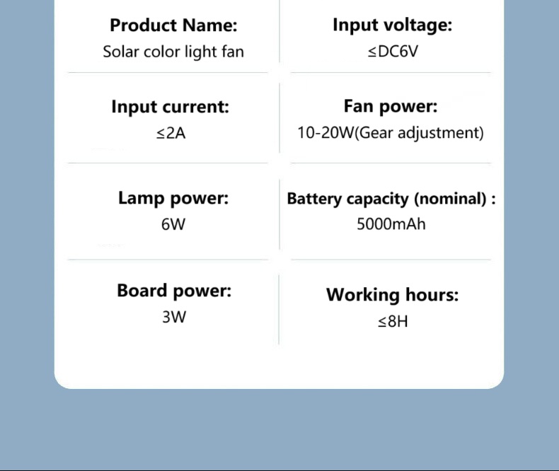 solar outdoor fan