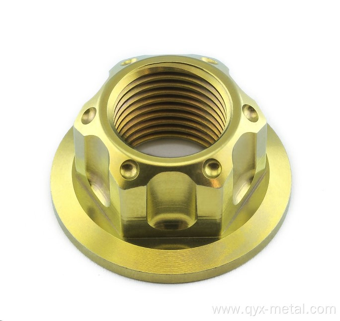 Titanium Alloy GR5 Flanged Axle Nut