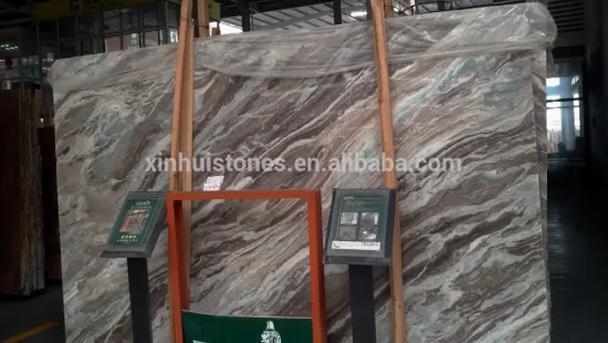 Landscape Purple granite slabs, new purple granite stone in book match design
