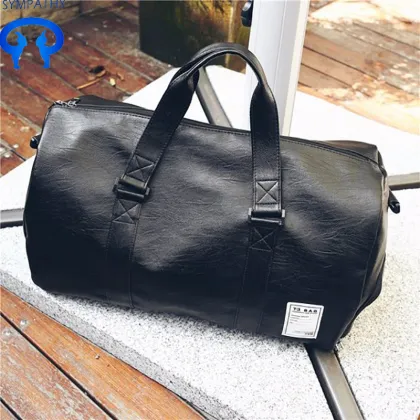 Fashionable pu sports fitness travel bag