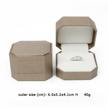 Octagonal Ring Box Custom Gift Jewelry Box Packaging