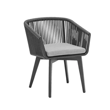 Modern All-Weather Outdoor Aluminum Furniture Table and Chair Set