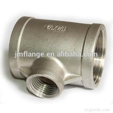 ASTM Malleable iron Straight NPT Thread reducing tee