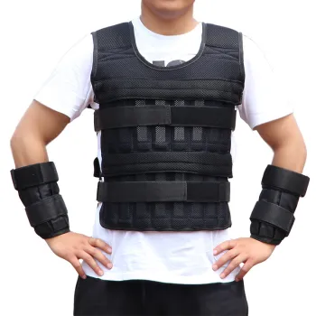 Sports Tactical Adjustable Weighted Vest for Gym Training Fitness - 30kg/20kg