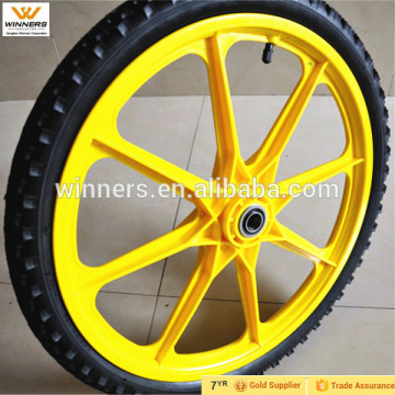 20 inch Pneumatic spoked garden cart wheels