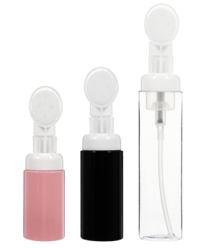 Customized Foaming Facial Cleanser Bottle with Brush Head - Best Selling PET Plastic Bottle for Body Wash