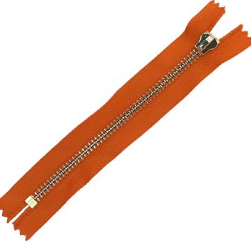YKK zipper metal gold copper closed tail zipper