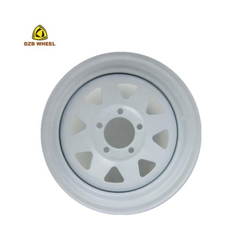 Steel Wheel Rims 14x6 Inch White Trailer Wheel