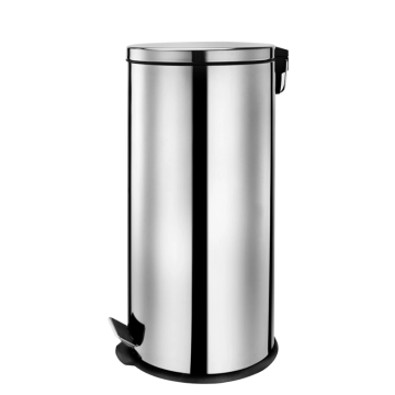 Foot trash can for bathroom