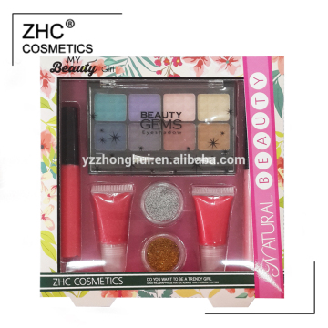 ZH2896 Permanent makeup kit with lip gloss and eyeshadow with high quality boxes packing