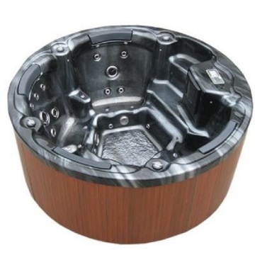 6 Persons Hydromassage Water Overflow Large Size Spa Hot Tub Round