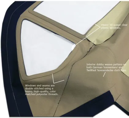 Convertible Soft Top For Mercedes R129 SL1990-2002(Tan)