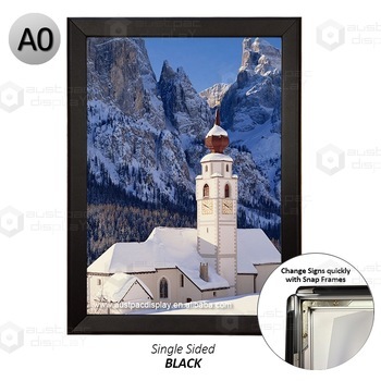 Black Square Snap Frame - A0