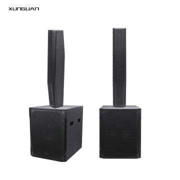고품질 1300W DSP 15 인치 서브 우퍼 및 교회 연설 회의를위한 3*6 인치 칼럼 스피커