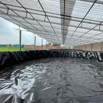 0.5mm Black Color Smooth Surface HDPE Geomembrane For Fish Pond Liner
