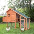 बड़े रन क्षेत्र चिकन कॉप लकड़ी के मुर्गी हाउस