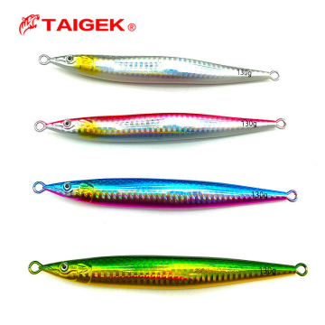 TAIGEK WEIHAI Reflective Luminous Metal Jigging Lures for Tuna Fishing