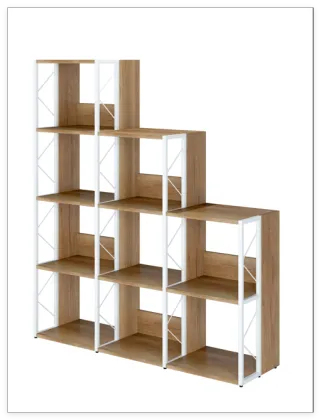 Staircase Style Storage Bookshelf