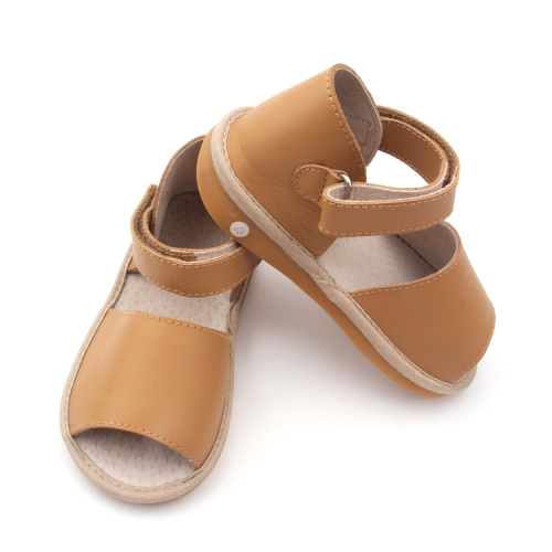 Latest Fashion Shoes Fancy Leather Soft Squeaky Modern Baby Shoes Factory