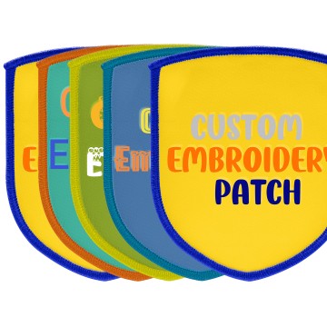 High-Quality Customizable LOGO Sew-On/Iron-On Patch Appliques for Clothing: Vibrant Colorful Embroidered Patches