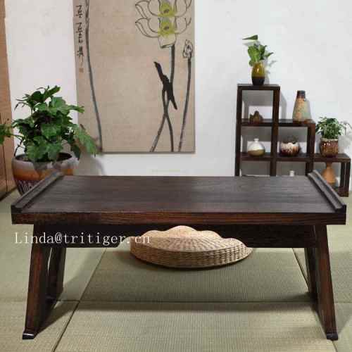 Wooden Tea Table wood japanese style tea table corner coffee table Supplier