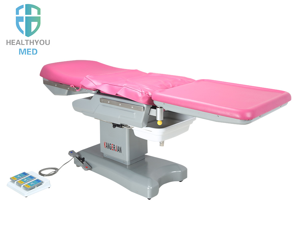 Electric operating gynecological examination table