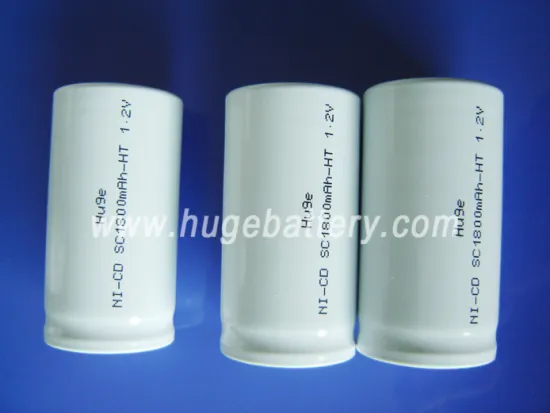 High Temperature Battery Sc NiCd Rechargeable Battery