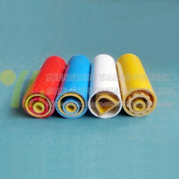 Hollow fiberglass rod pultruded frp round tube, high strength hollow fiberglass tube/pipe for tools handles