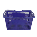 Cesta de mano de compras de supermercado de plástico