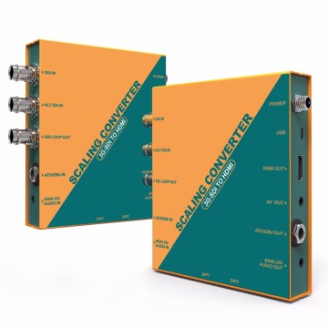 3G-SDI to HDMI & AV Scaling Converter with Audio Support