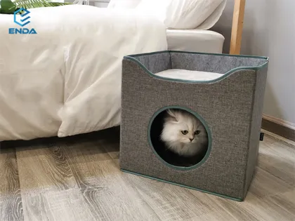 Double-deck nest pet bed supplies semi-closed cat villa