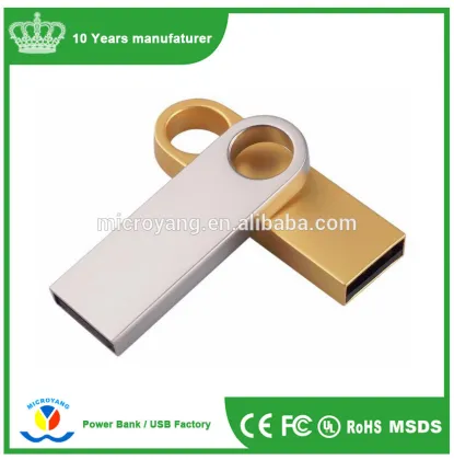 Free sample luxury stainless steel metal mini usb flash disk for Kingston